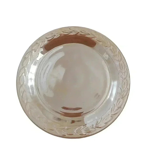 Fire King Peach Luster Laurel Leaf place setting - Picture 2 of 8